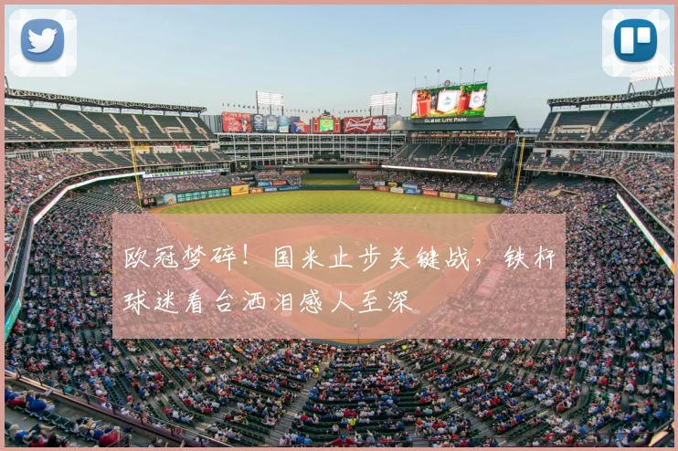 欧冠梦碎!国米止步关键战,铁杆球迷看台洒泪感人至深